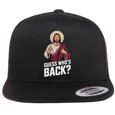 Guess Whos Back Again Jesus Funny Easter God Son Flatbill Hat