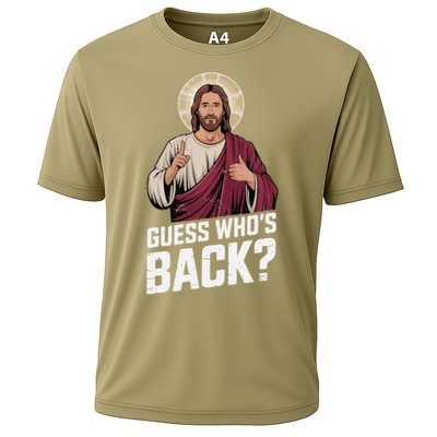 Guess Whos Back Again Jesus Funny Easter God Son Performance Shirt