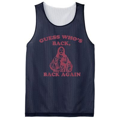 Guess Who's Back Back Again Happy Easter! Jesus Christ Mesh Reversible Basketball Jersey Tank