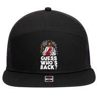 Guess Whos Back Jesus Easter Funny Religious 7 Panel Mesh Trucker Snapback Hat