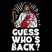 Guess Whos Back Jesus Easter Funny Religious 16 in Basic Backpack