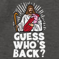 Guess Whos Back Jesus Easter Funny Religious Vector Backpack