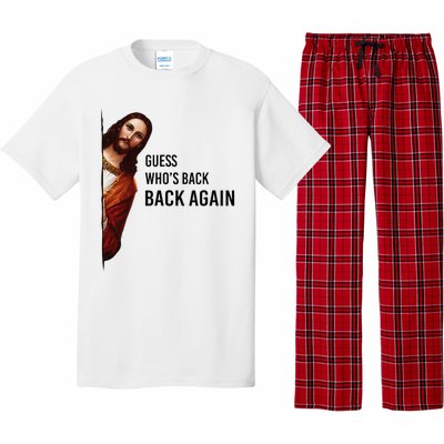 Guess Who's Back Back Again Easter Jesus Christian Gifts Pajama Set