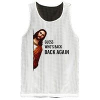 Guess Who's Back Back Again Easter Jesus Christian Gifts Mesh Reversible Basketball Jersey Tank