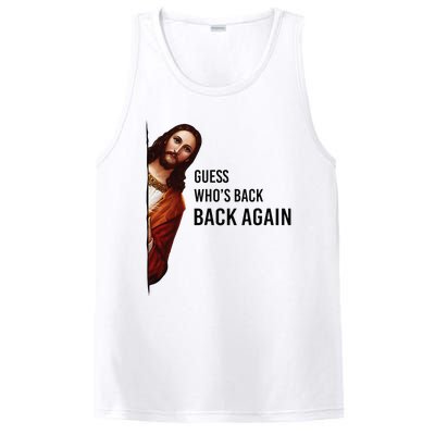 Guess Who's Back Back Again Easter Jesus Christian Gifts PosiCharge Competitor Tank