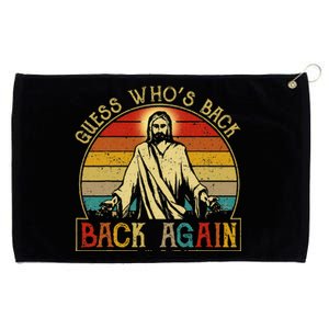 Guess Whos Back Jesus Easter Funny Religious Women Grommeted Golf Towel