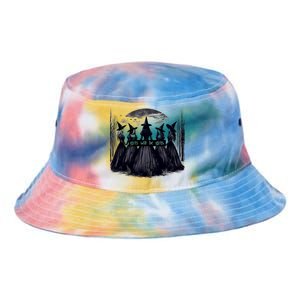 Girl Will Be Girl Witch Halloween Funny Witchy Vibes Tie Dye Newport Bucket Hat