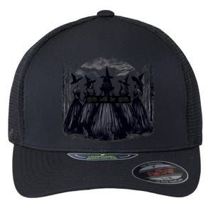 Girl Will Be Girl Witch Halloween Funny Witchy Vibes Flexfit Unipanel Trucker Cap