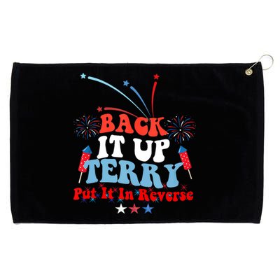 Groovy Wavy Back It Up Terry Put It In Reverse Funny Grommeted Golf Towel