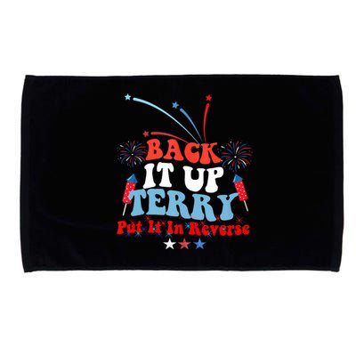 Groovy Wavy Back It Up Terry Put It In Reverse Funny Microfiber Hand Towel