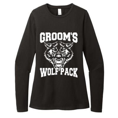 Grooms Wolfpack Bachelor Party Drinking Team Gift Womens CVC Long Sleeve Shirt