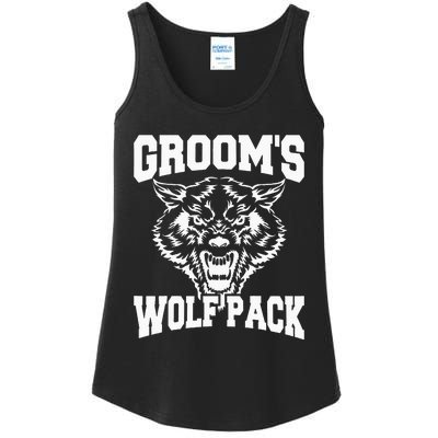 Grooms Wolfpack Bachelor Party Drinking Team Gift Ladies Essential Tank