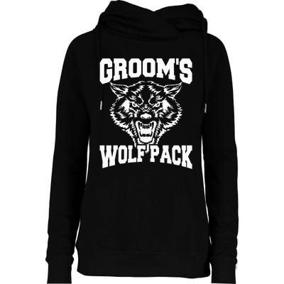 Grooms Wolfpack Bachelor Party Drinking Team Gift Womens Funnel Neck Pullover Hood