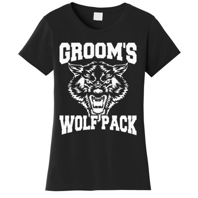 Grooms Wolfpack Bachelor Party Drinking Team Gift Women's T-Shirt