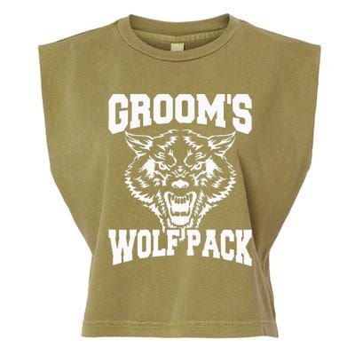 Grooms Wolfpack Bachelor Party Drinking Team Gift Garment-Dyed Women's Muscle Tee