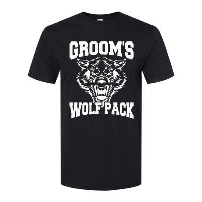 Grooms Wolfpack Bachelor Party Drinking Team Gift Softstyle® CVC T-Shirt