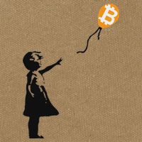 Girl With Btc Balloon Crypto Bitcoin For Cypherpunks Cotton Canvas Backpack