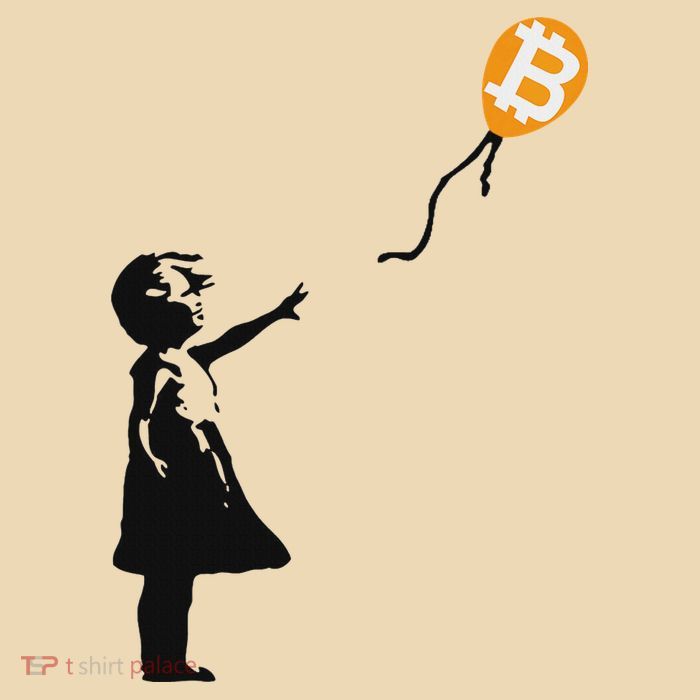 Girl With Btc Balloon Crypto Bitcoin For Cypherpunks Bag