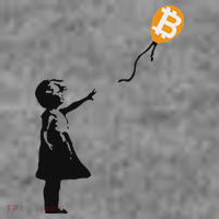 Girl With Btc Balloon Crypto Bitcoin For Cypherpunks Toddler Sweatshirt