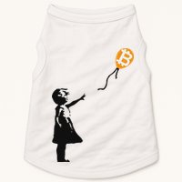 Girl With Btc Balloon Crypto Bitcoin For Cypherpunks Doggie Tank