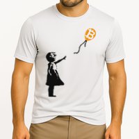 Girl With Btc Balloon Crypto Bitcoin For Cypherpunks Performance Shirt