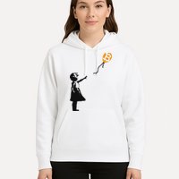Girl With Btc Balloon Crypto Bitcoin For Cypherpunks Hoodie