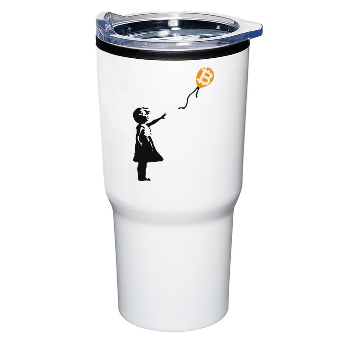 Girl With Btc Balloon Crypto Bitcoin For Cypherpunks Tumbler