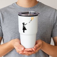 Girl With Btc Balloon Crypto Bitcoin For Cypherpunks Tumbler