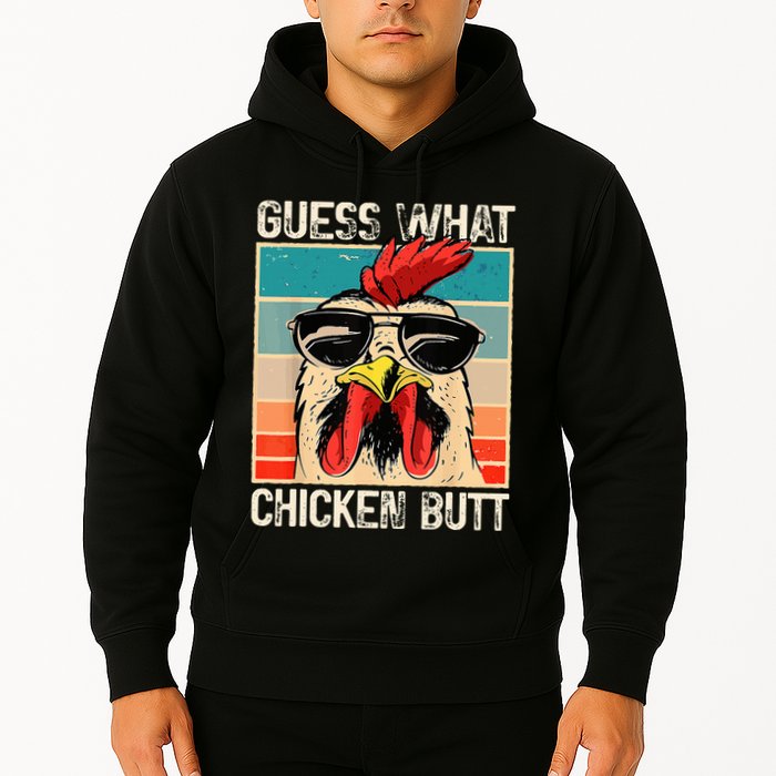 Guess What Chicken Butt Funny Chicken Meme Hoodie