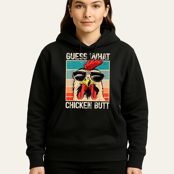 Guess What Chicken Butt Funny Chicken Meme Hoodie