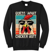 Guess What Chicken Butt Funny Chicken Meme Sweatshirt