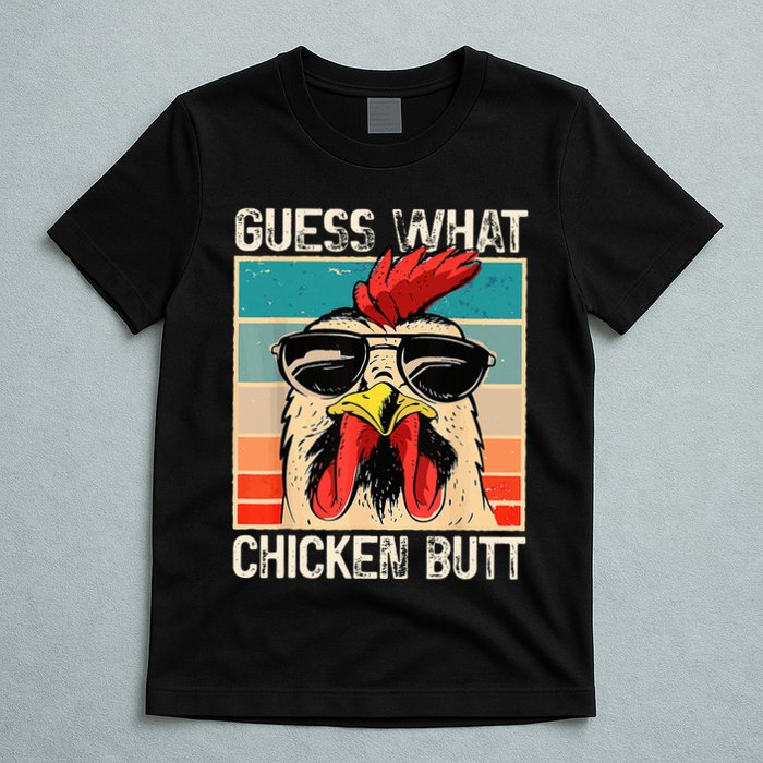 Guess What Chicken Butt Funny Chicken Meme T-Shirt
