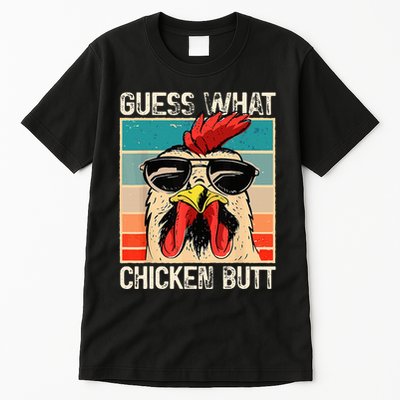 Guess What Chicken Butt Funny Chicken Meme Tall T-Shirt