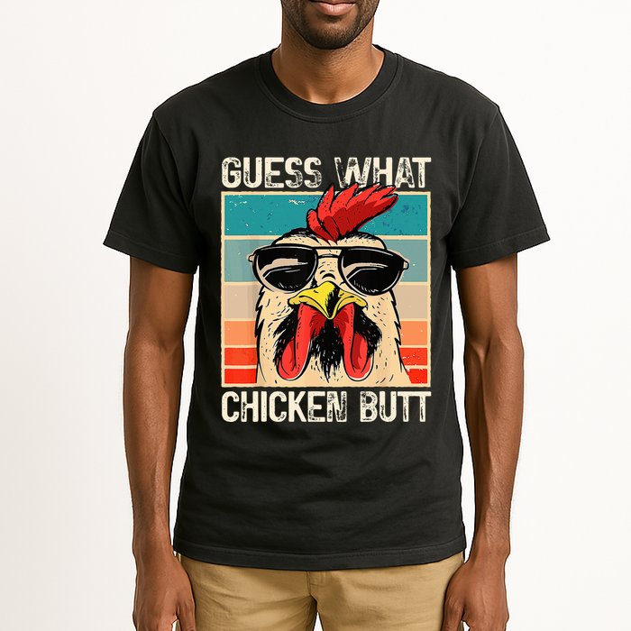 Guess What Chicken Butt Funny Chicken Meme Tall T-Shirt