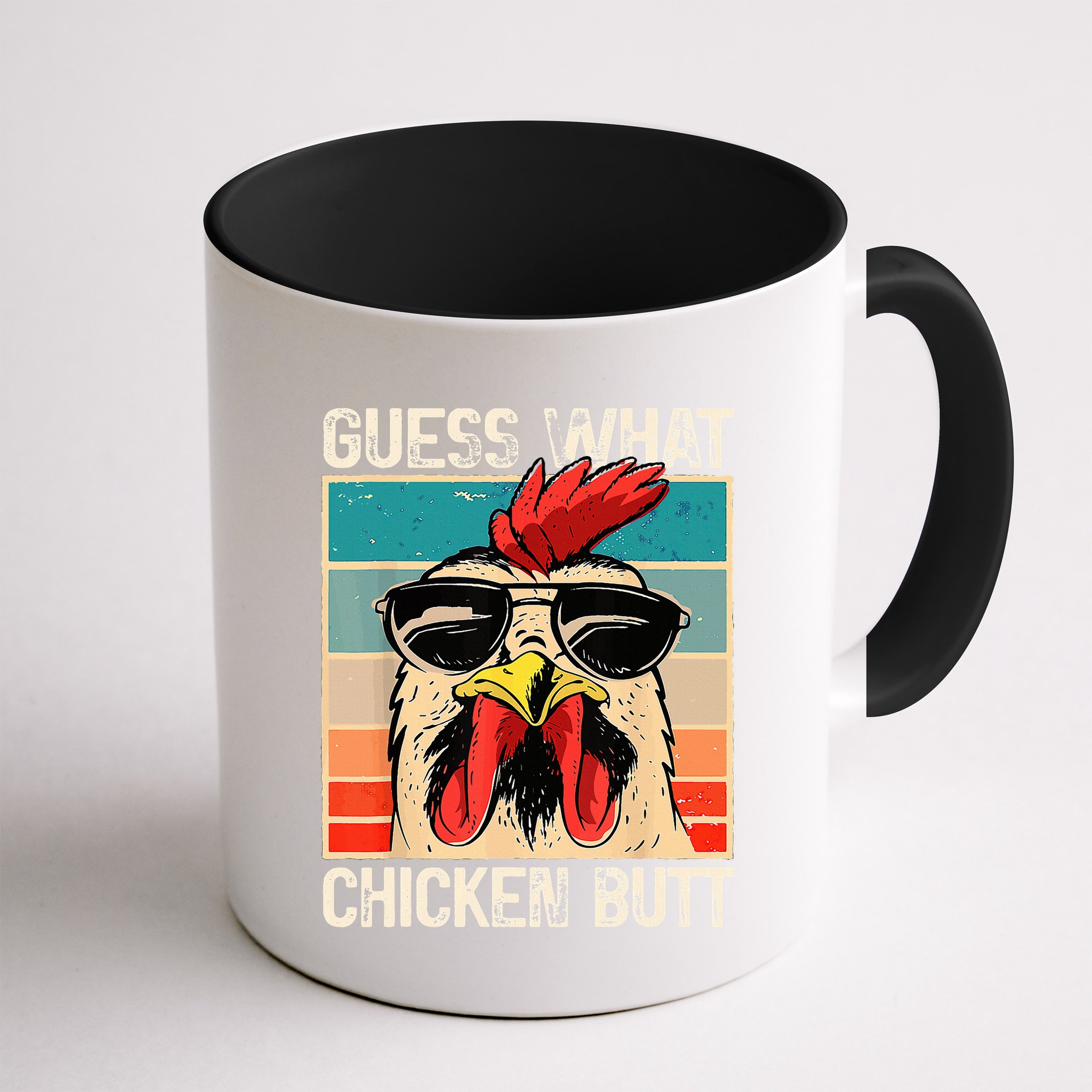 Guess What Chicken Butt Funny Chicken Meme Mug