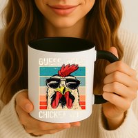 Guess What Chicken Butt Funny Chicken Meme Mug