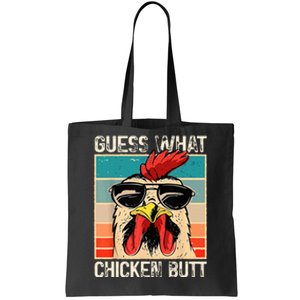 Guess What Chicken Butt Funny Chicken Meme Tote Bag