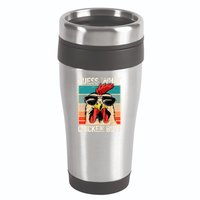 Guess What Chicken Butt Funny Chicken Meme 16oz Travel Tumbler