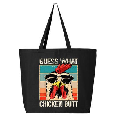 Guess What Chicken Butt Funny Chicken Meme 25L Jumbo Tote