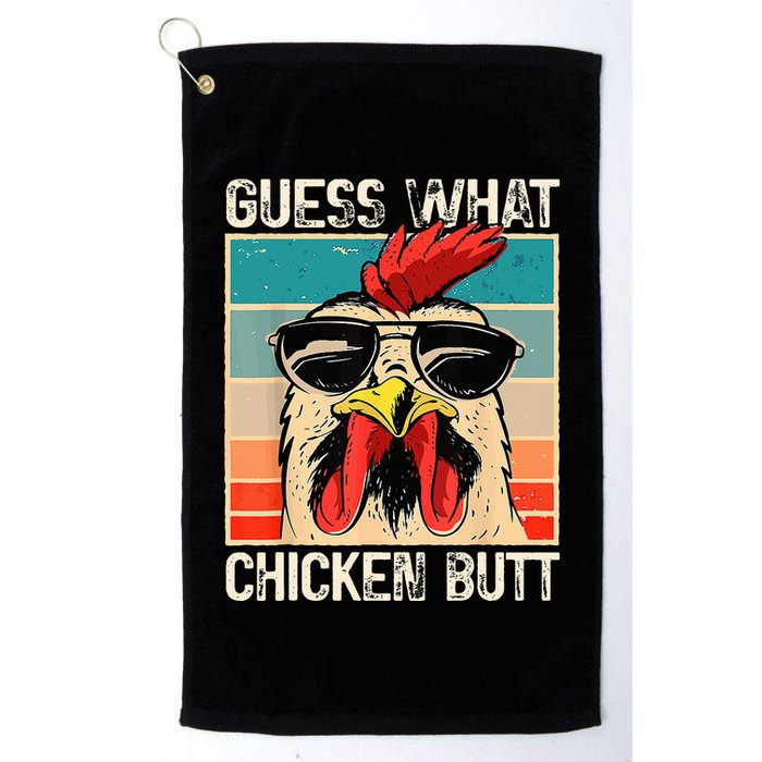 Guess What Chicken Butt Funny Chicken Meme Golf Towel