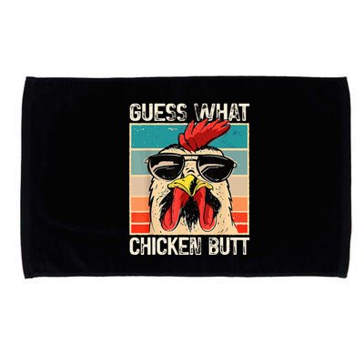 Guess What Chicken Butt Funny Chicken Meme Microfiber Hand Towel