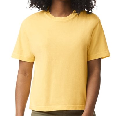 Guess What Chicken Butt Funny Chicken Comfort Colors Boxy T-Shirt