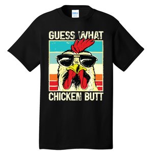 Guess What Chicken Butt Funny Chicken Meme Tall T-Shirt