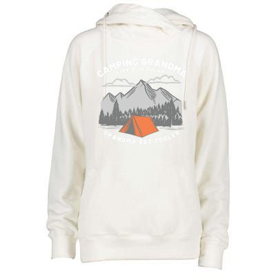 Grandmothers Who Camp Camping Grandma Cute Gift Womens Funnel Neck Pullover Hood