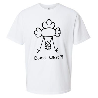 Guess What Chicken Butt Funny Chicken Sueded Cloud Jersey T-Shirt