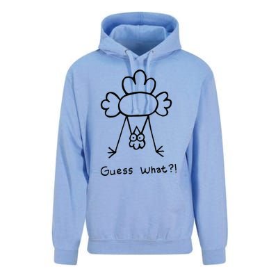 Guess What Chicken Butt Funny Chicken Unisex Surf Hoodie