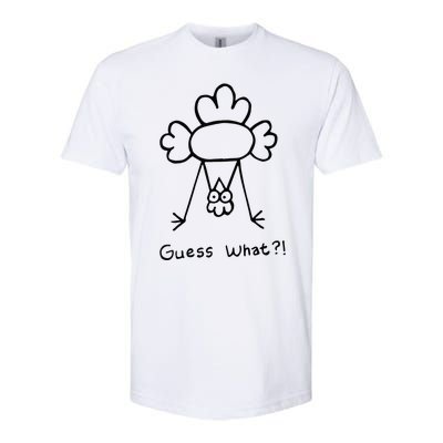 Guess What Chicken Butt Funny Chicken Softstyle CVC T-Shirt