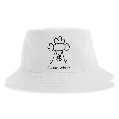 Guess What Chicken Butt Funny Chicken Sustainable Bucket Hat