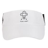 Guess What Chicken Butt Funny Chicken Adult Drive Performance Visor