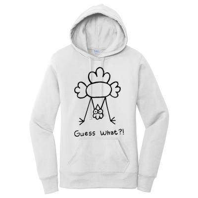 Guess What Chicken Butt Funny Chicken Women's Pullover Hoodie